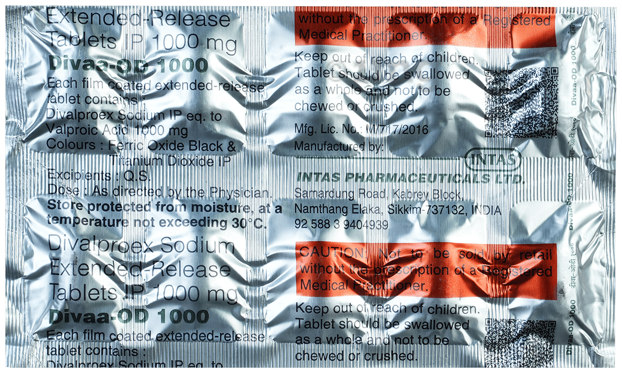 Divaa -OD 1000 Tablet ER