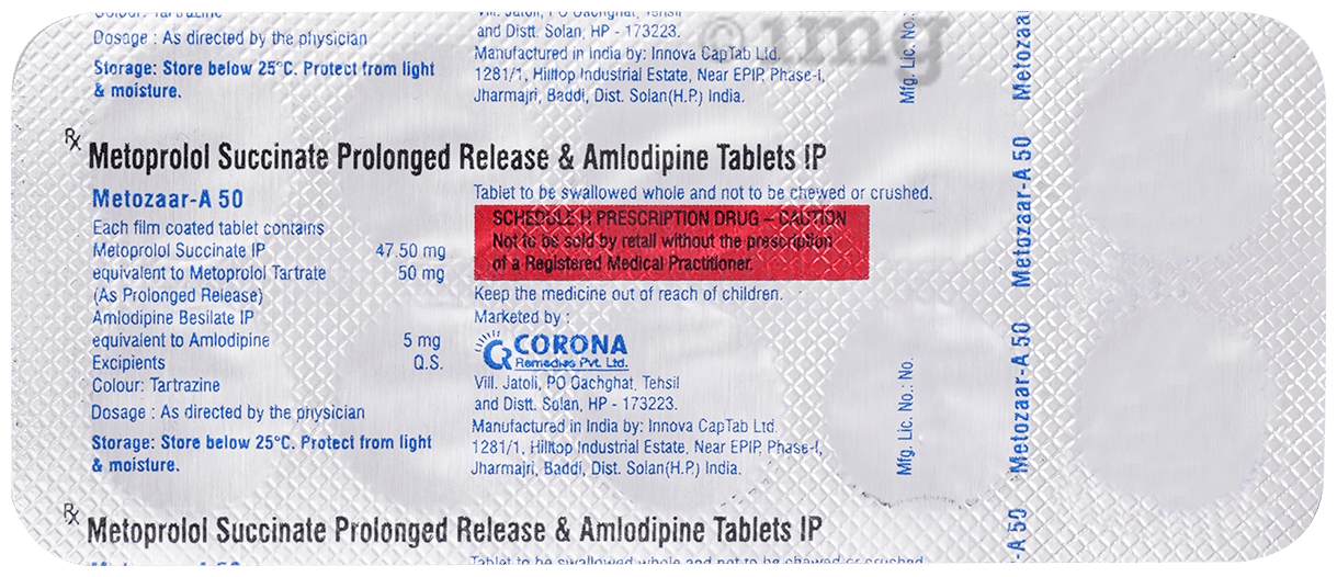 Metozaar-A 50 Tablet
