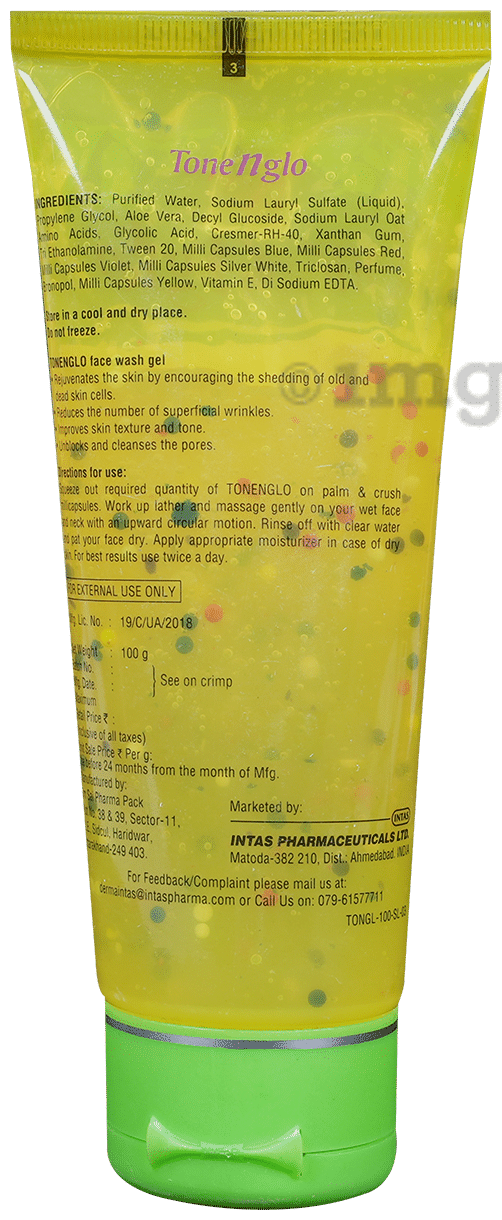 Tonenglo Skin Rejuvenating Face Wash Gel | Paraben Free