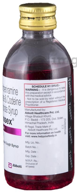Tossex Antitussive Cough Syrup