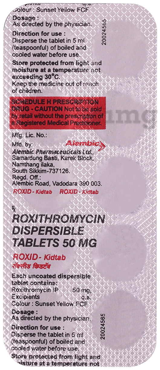 Roxid Kid 50mg Tablet