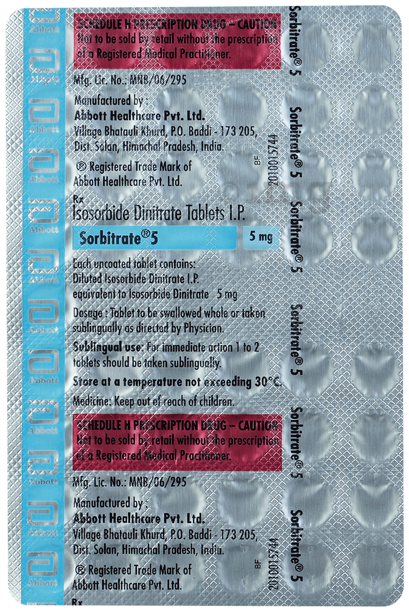Sorbitrate 5 Tablet