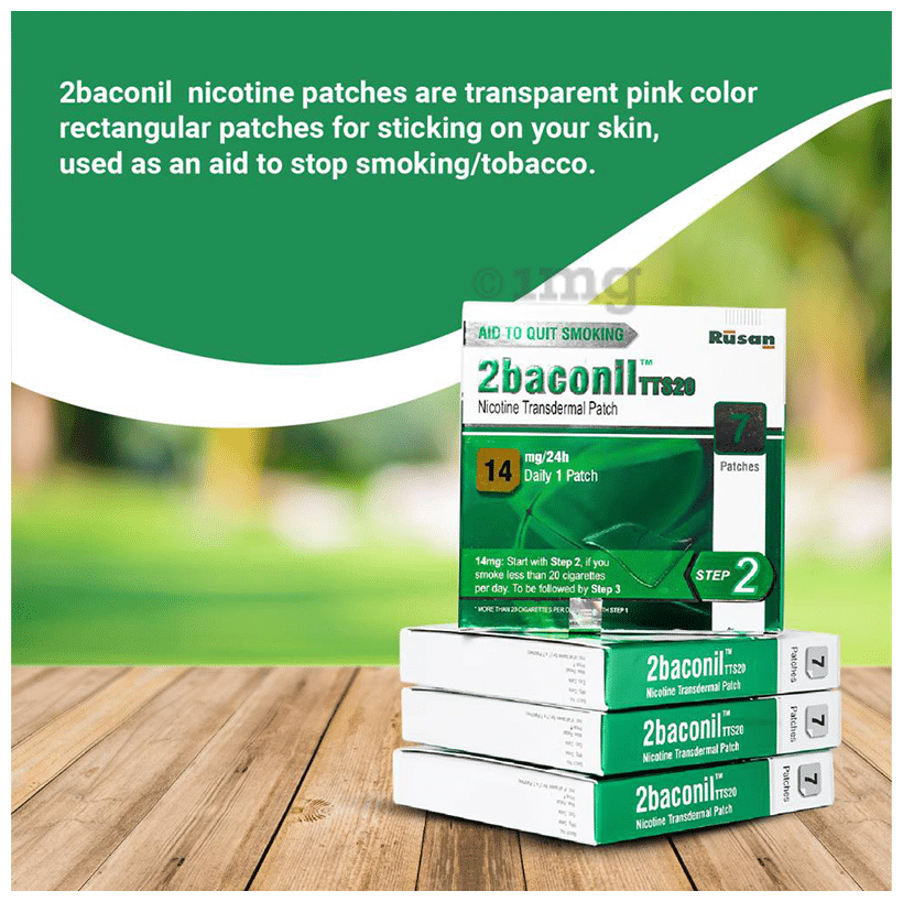 2baconil 14mg Nicotine Transdermal Patch Step 2