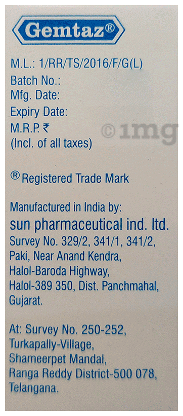 GEMTAZ 200 MG INJECTION