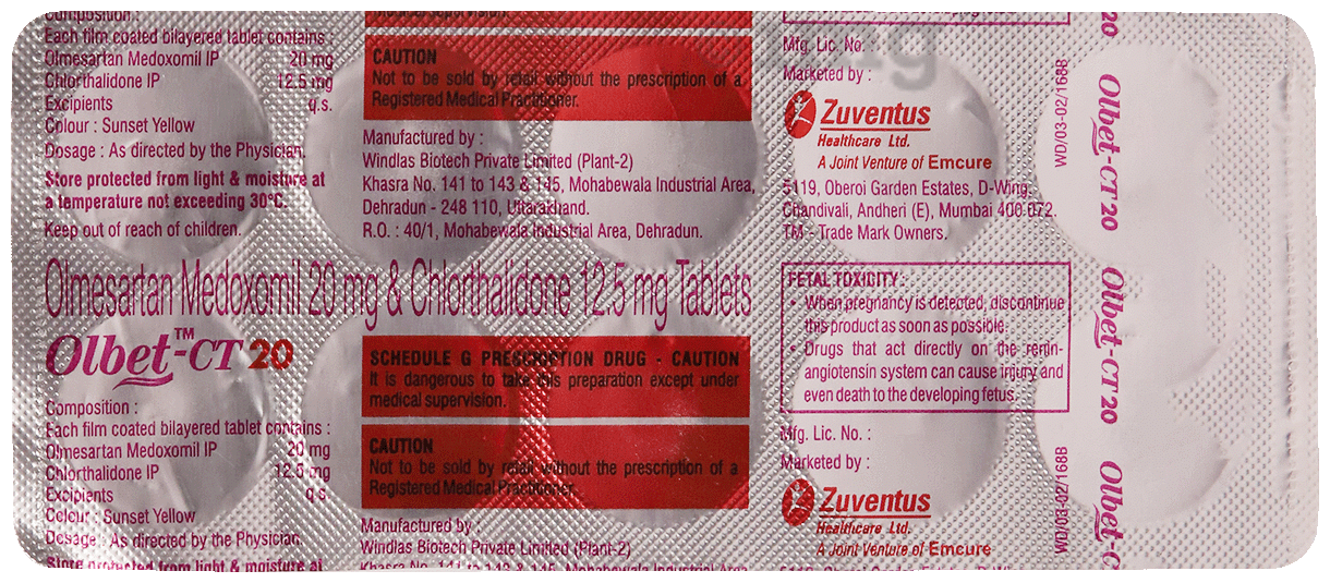 Olbet-CT 20 Tablet