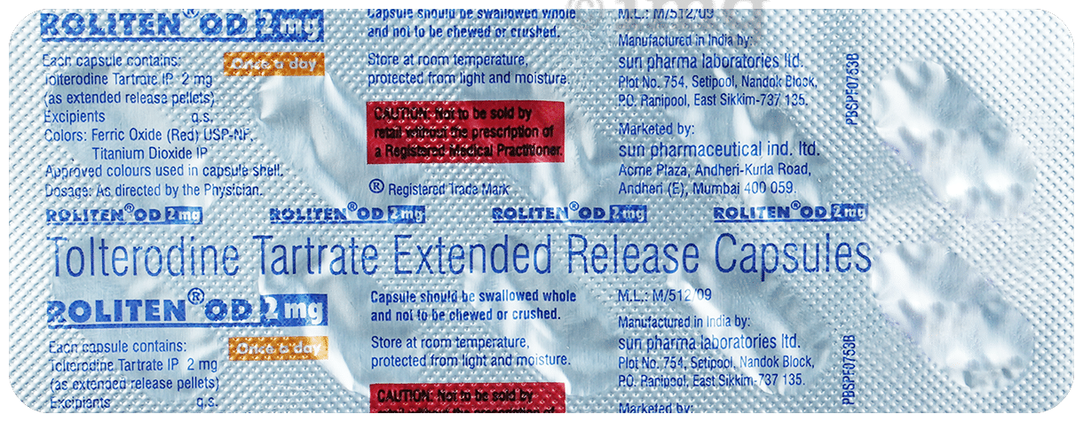 Roliten OD 2mg Capsule ER