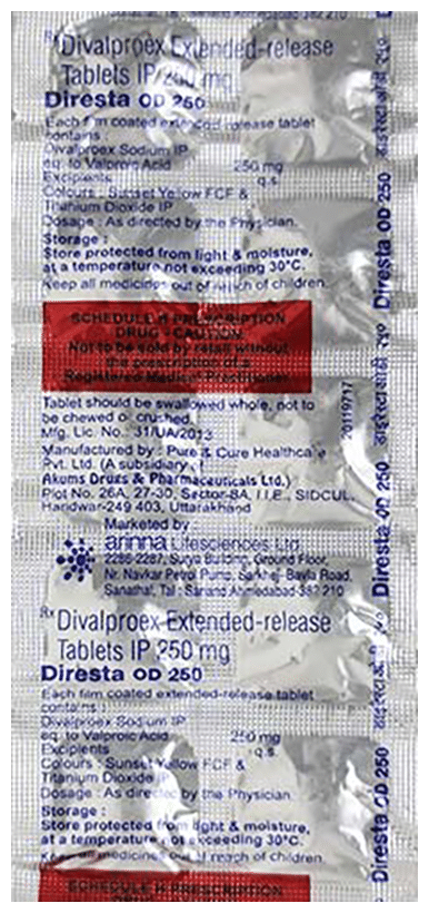 Diresta OD 250 Tablet ER