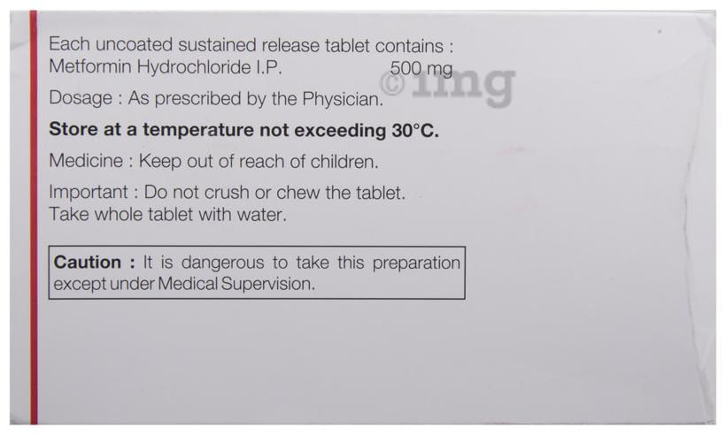 Gluformin XL 500 Tablet