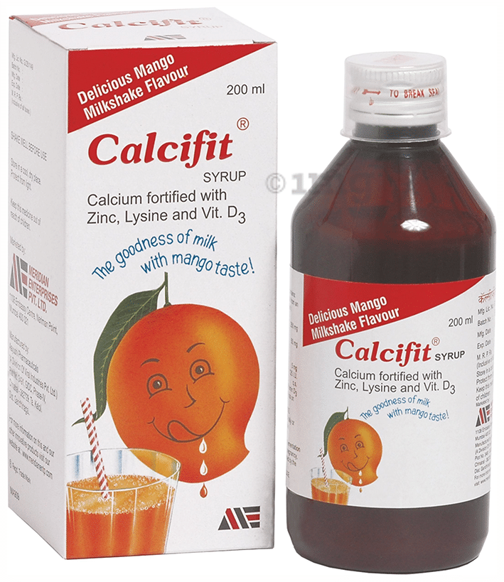 Calcifit Syrup Delicious Mango Milkshake