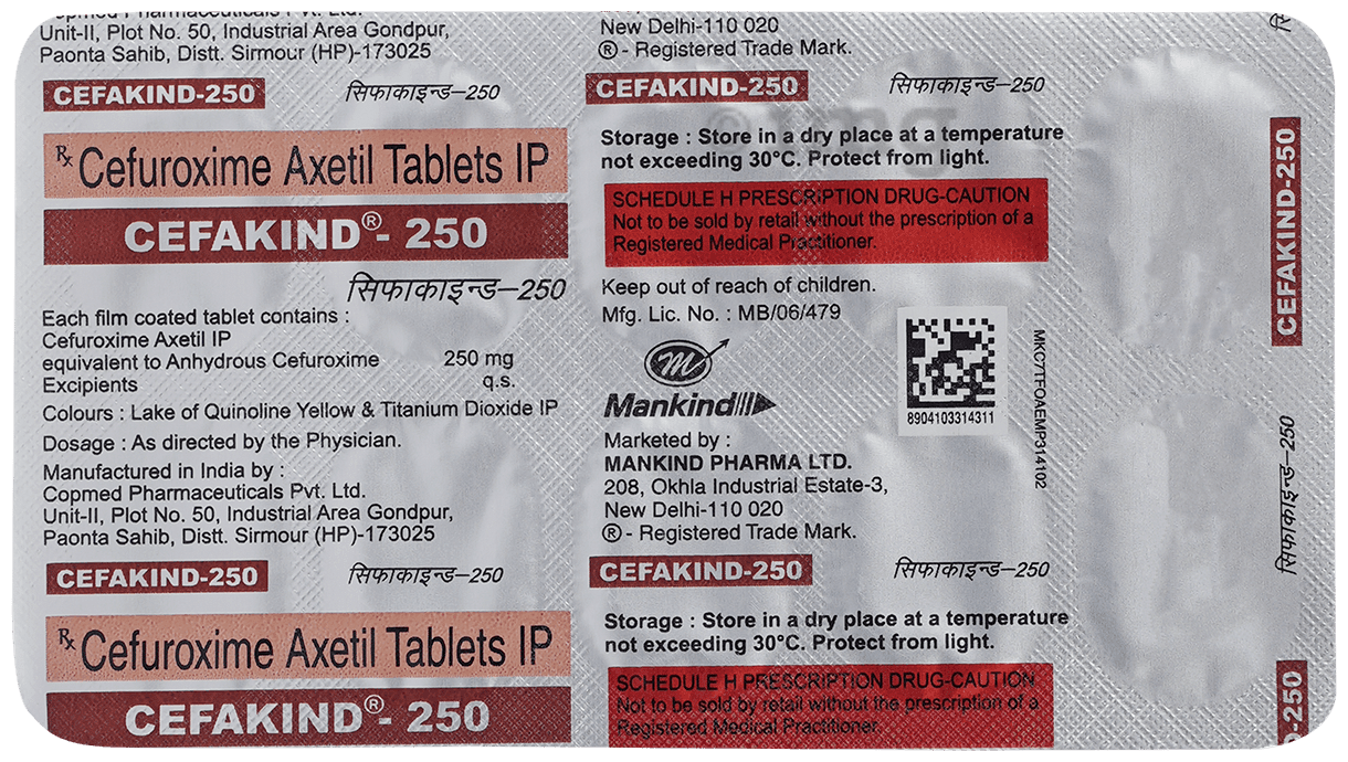 Cefakind 250 Tablet