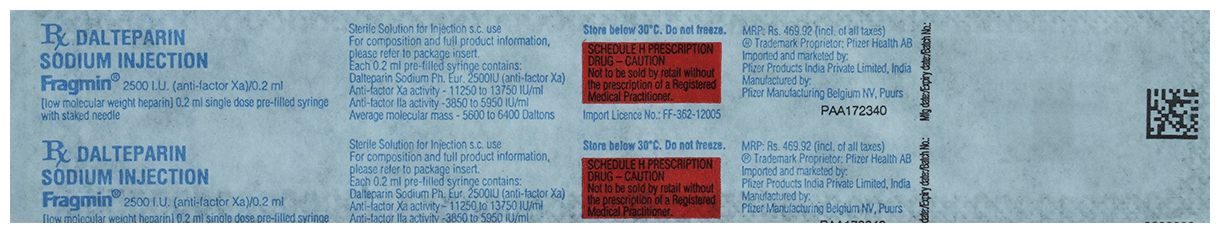 Fragmin 2500IU Injection