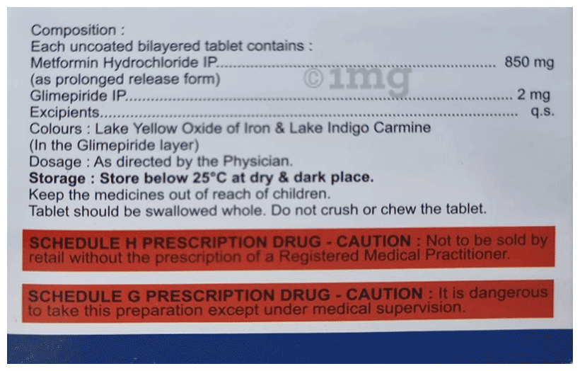 Metafort-G 852 Tablet PR