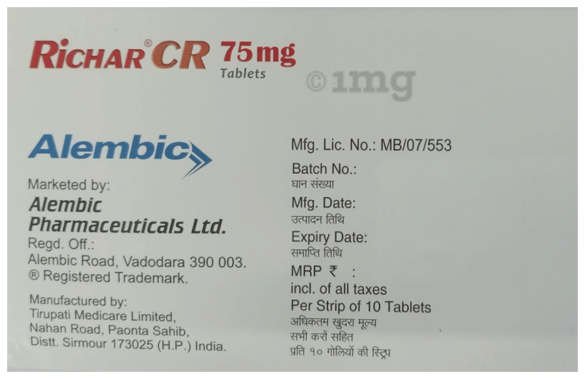 Richar CR 75mg Tablet