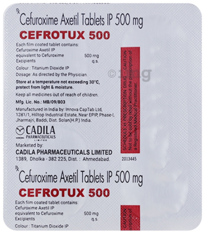 Cefrotux 500mg Capsule