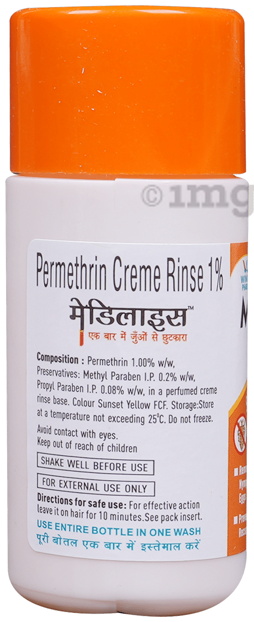 Medilice Single Application Anti Lice Cream Wash | Removes Lice, Nymph &amp; Nits