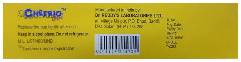 Cheerio Oral Gel