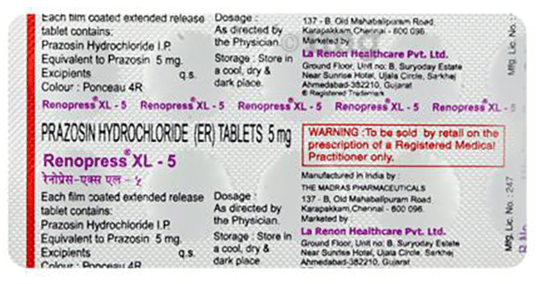 Renopress-XL 5 Tablet