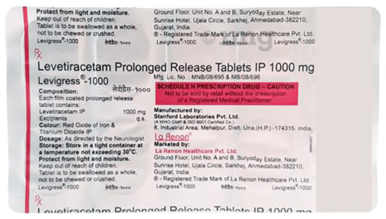 Levigress 1000 Tablet PR