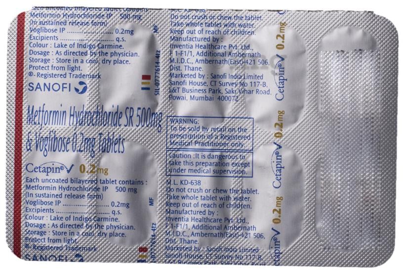 Cetapin V 0.2mg Tablet SR