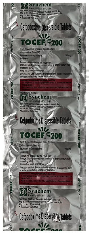 Tocef 200mg Tablet