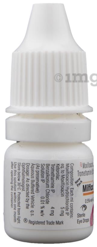 Milflox Plus 0.4 Sterlie Eye Drops