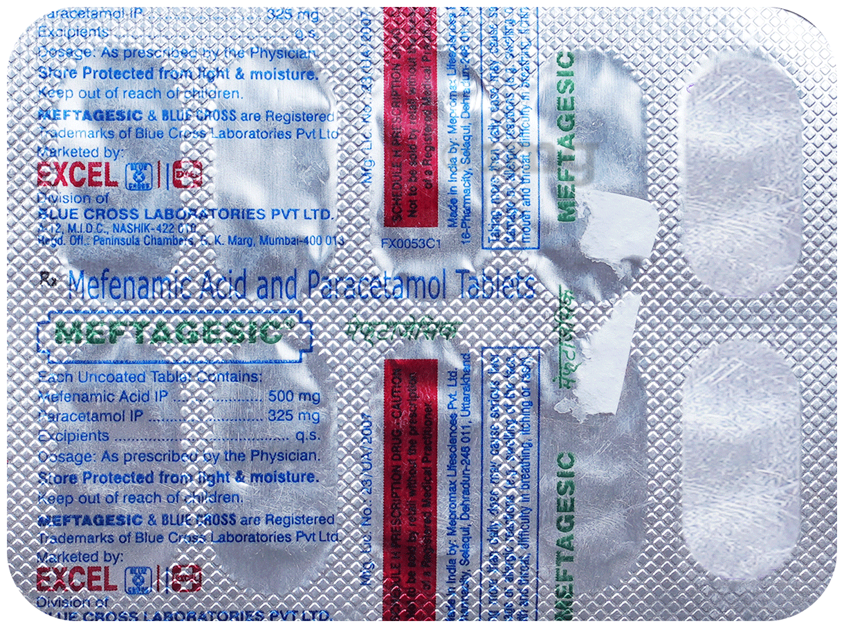 Meftagesic 500mg/325mg Tablet