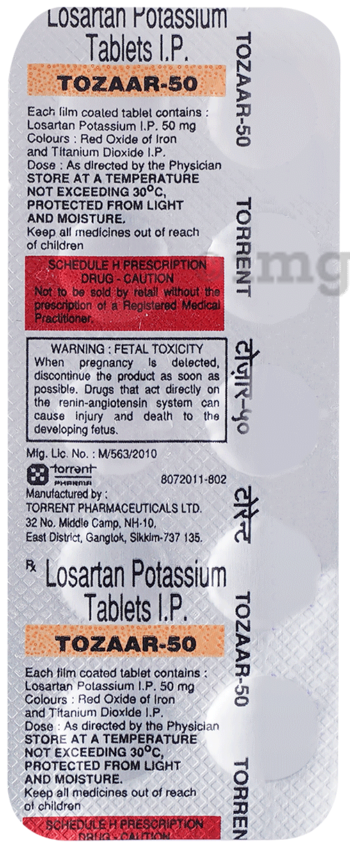 Tozaar 50 Tablet