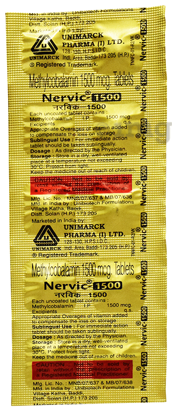 Nervic 1500 Tablet