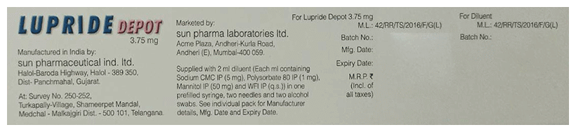 Lupride Depot 3.75mg Injection