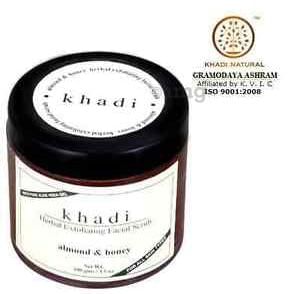 Khadi Naturals Herbal Exfolalmond &amp; Honey Facial Scrub