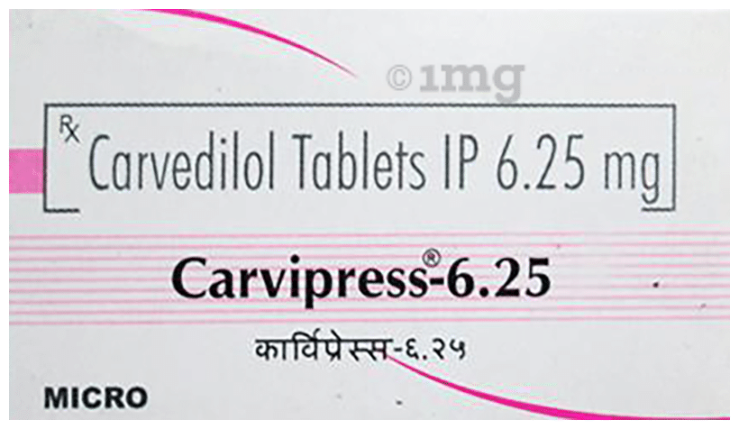 Carvipress 6.25 Tablet