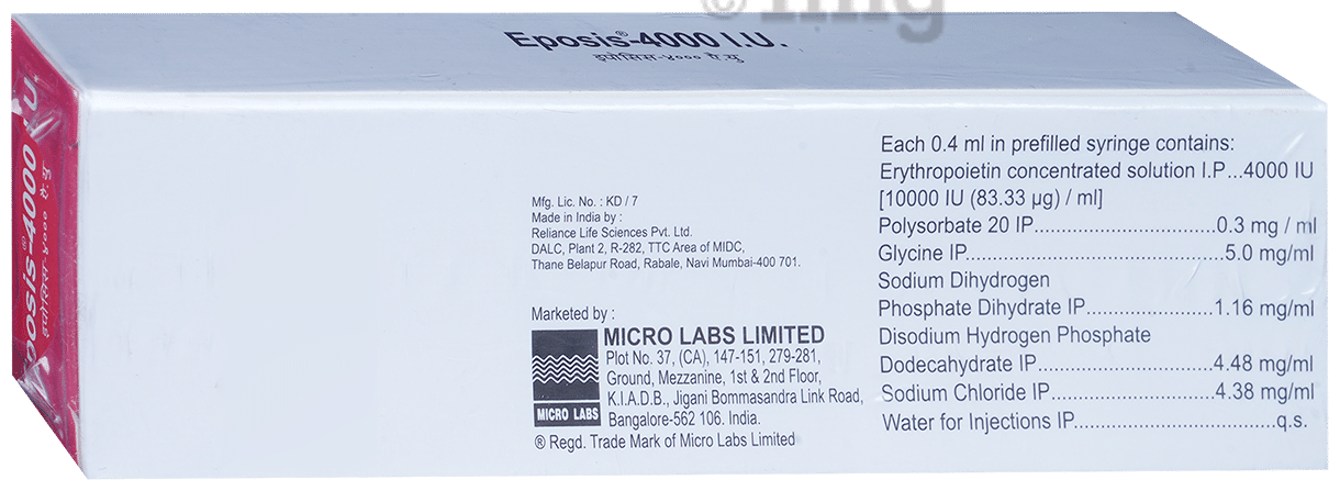 Eposis 4000IU Injection
