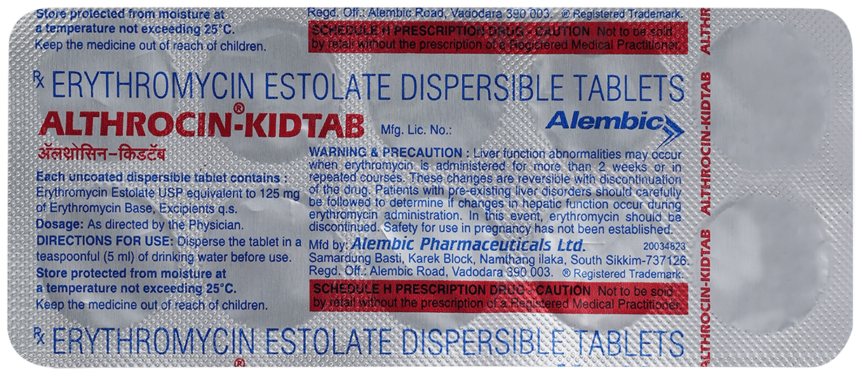 Althrocin Kid 125mg Tablet