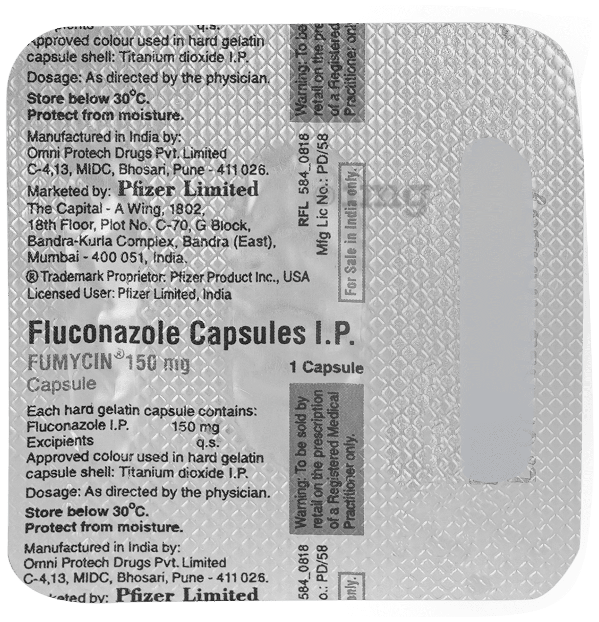 Fumycin 150mg Capsule