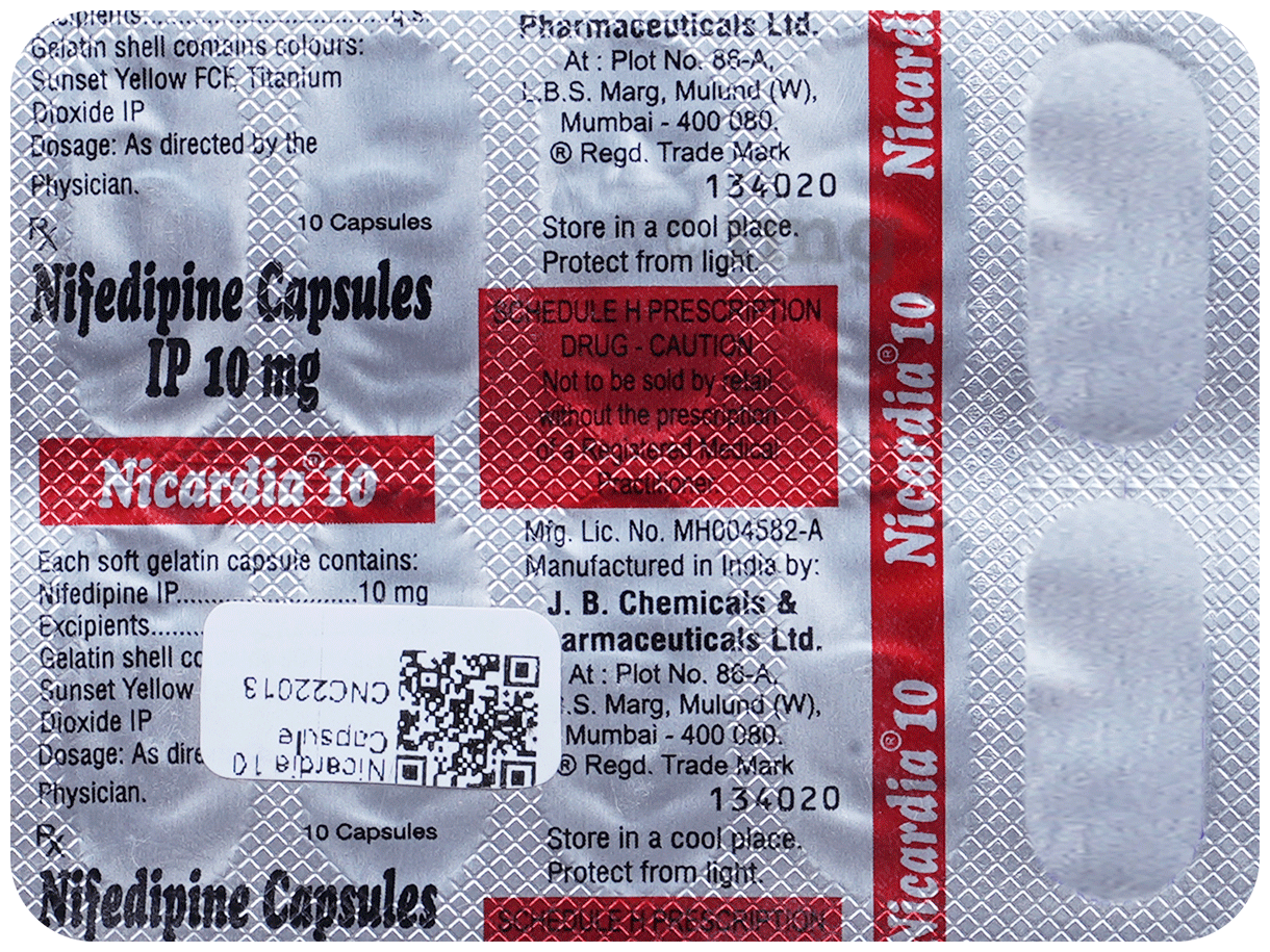 Nicardia 10 Capsule