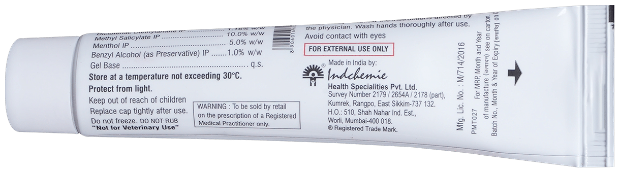Muscodac Pain Relief Gel with Diclofenac Diethylamine &amp; Menthol
