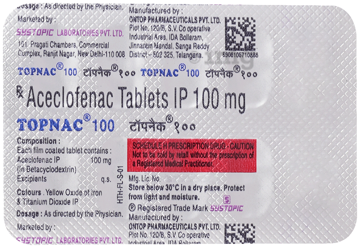 Topnac 100mg Tablet