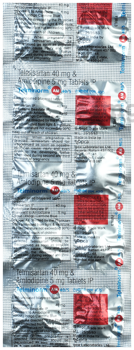 Telminorm AM 40/5 Tablet