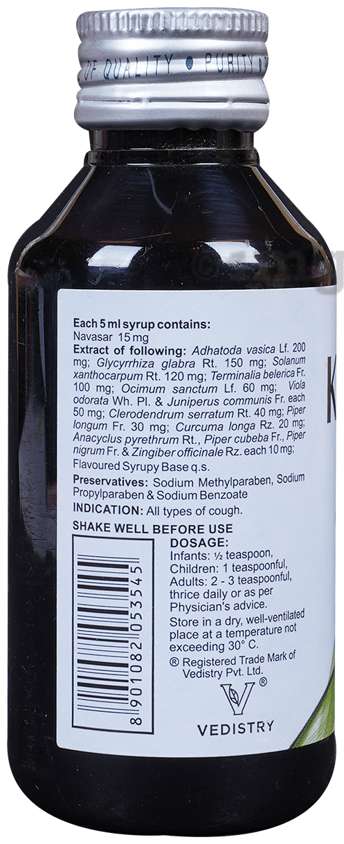 Charak Kofol Ayurvedic Syrup for Cough Relief