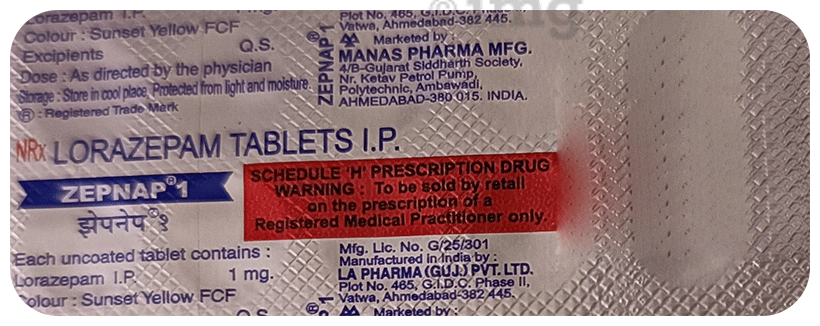 Zepnap 1mg Tablet
