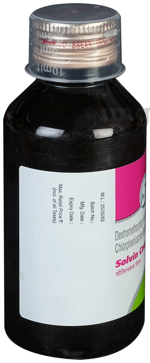 Solvin Cough Syrup Sugar Free