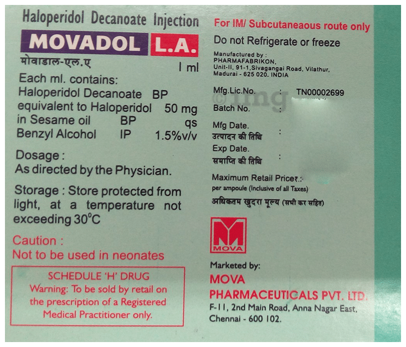 Movadol LA Injection