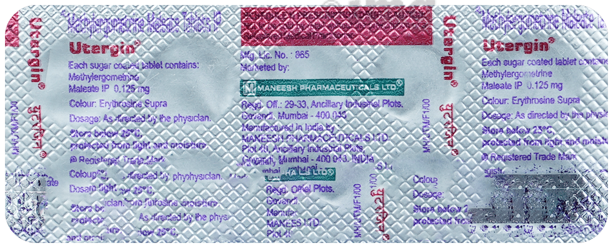 Utergin 0.125mg Tablet