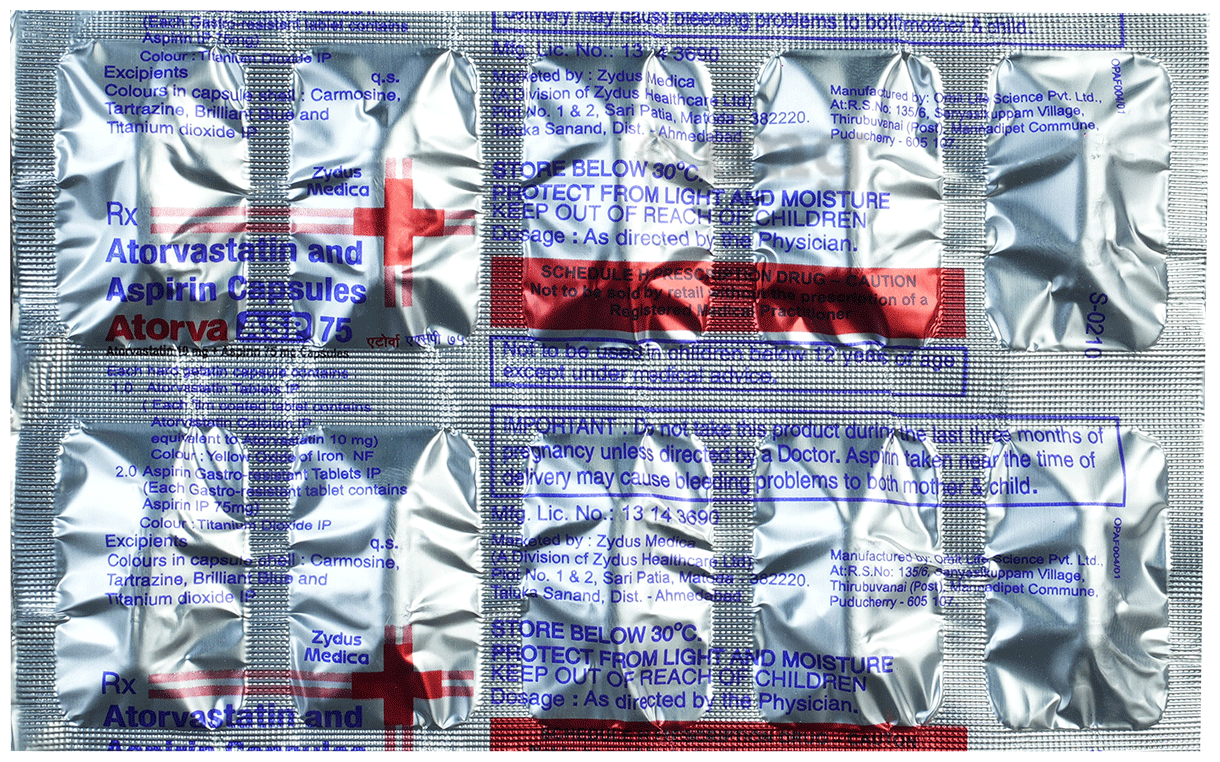 Atorva Asp 75 Capsule