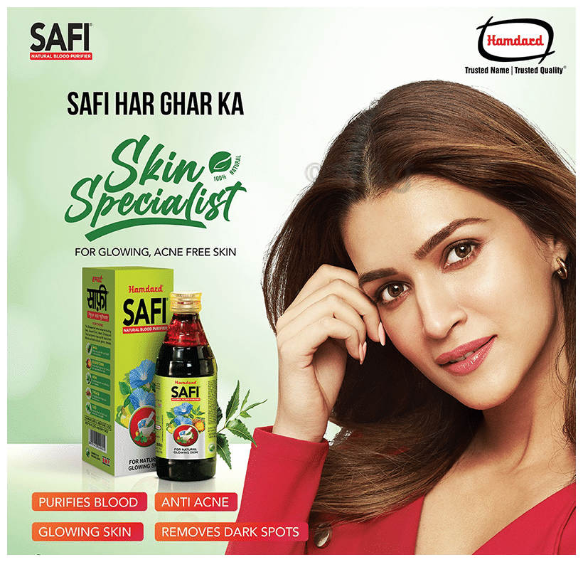 Hamdard Safi Natural Blood Purifier Syrup | For Natural Glowing Skin &amp; Stomach Care