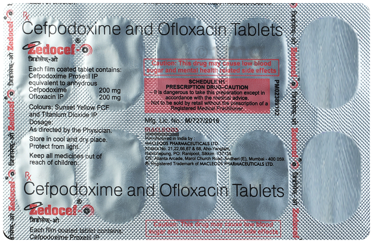 Zedocef O 200mg/200mg Tablet