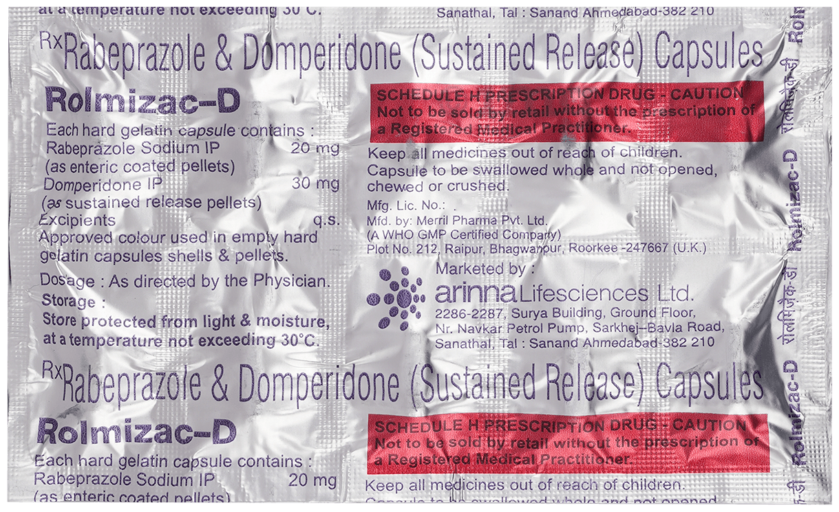 Rolmizac-D Capsule SR