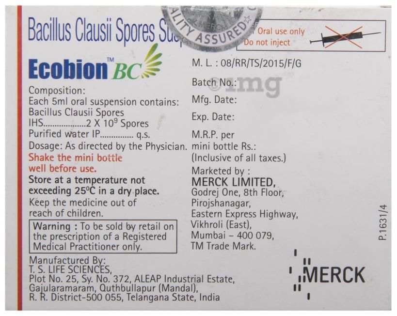 Ecobion BC Oral Suspension 5ml Each