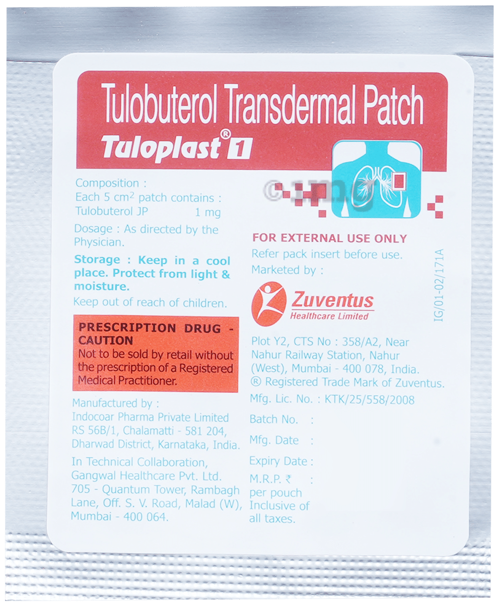 Tuloplast 1 Transdermal Patch