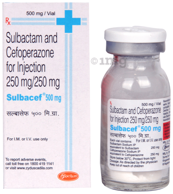 Sulbacef 250mg/250mg Injection